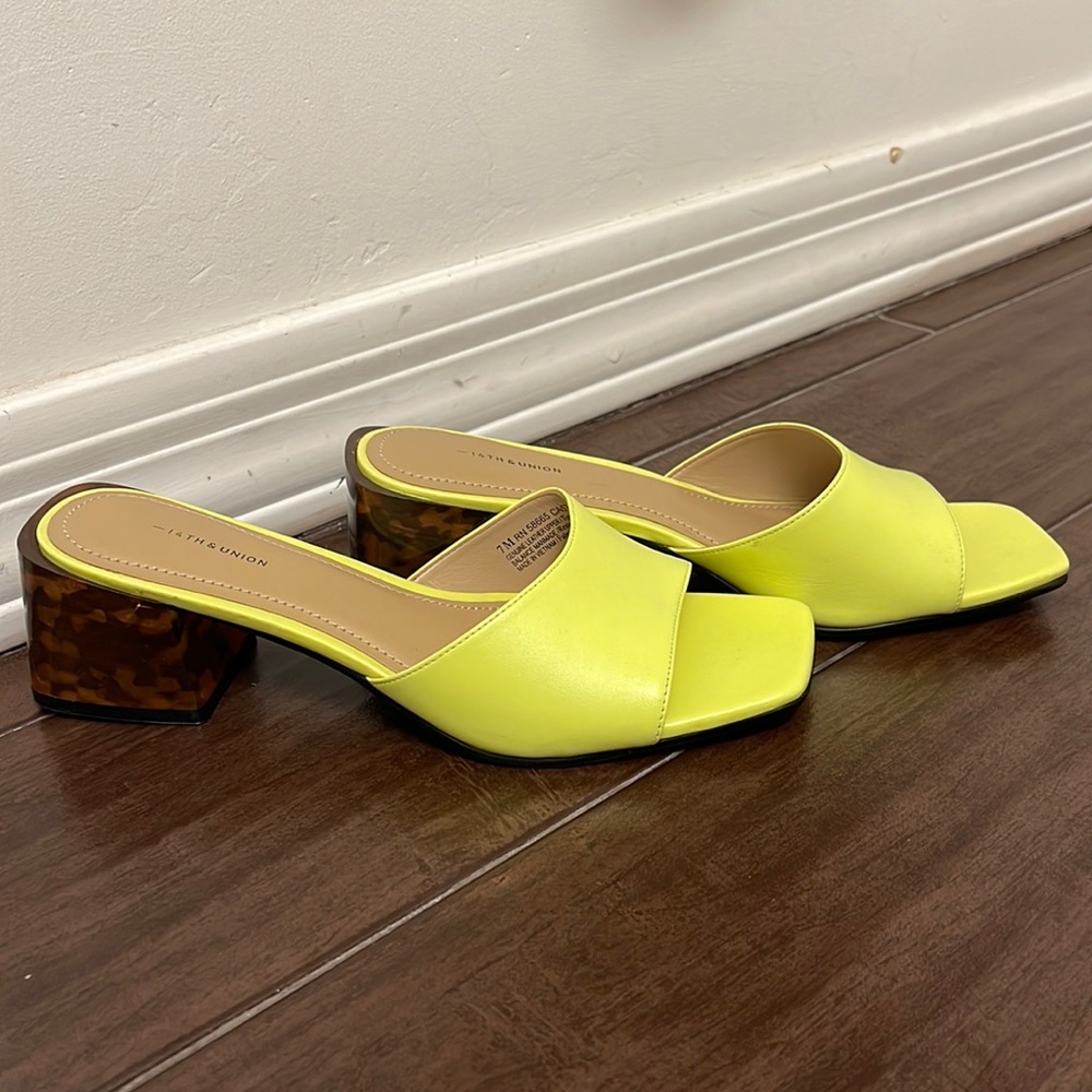 14TH AND UNION TORTOISE HEEL SHOES